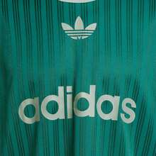 Adidas Originals Áo thun nam Adicolor Poly 2025, cổ tròn đan ngắn TJP1028 - màu xanh lá - Xem 3