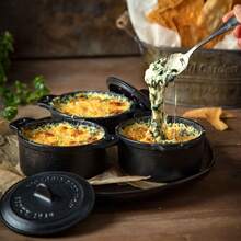 Victoria Cookware 迷你 Cocotte 感應鑄鐵搪瓷 10 厘米✅24/48 小時內發貨✅0.3 升，1-2 份，不含 PTFE 和 PFOA，Victoria，VIC-39202，黑色 - 黑色 - 查看 8