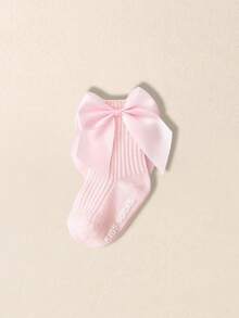 1/6 Pares de calcetines hasta el tobillo con decoración de lazo para bebés niñas, estilo princesa adecuados para niñas en verano - Multicolor - Ver 26