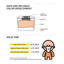 360° Waterproof & Long-Lasting Herbal Temporary Tattoo Stickers, Minimalist Design For Men And Women, Premium Quality