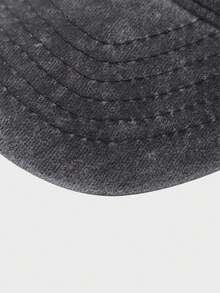 1 刺绣 MIMI 水洗棒球帽户外可调节防晒休闲帽春秋旅行海边度假太阳帽 Y2K 风格青年帽子