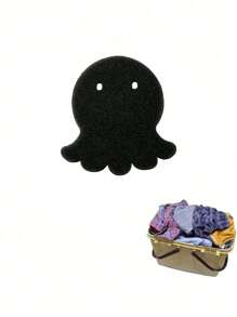 1/2 Stücke wiederverwendbarer Waschmaschinen Haarentferner mit süßem Oktopus Design, kann Tierhaar entfernen, Falten reduzieren, Trocknungszeit sparen, Waschmaschinen Reinigungszubehör, Waschmaschinen Katzen- und Hundehaare Entfernungsfilter aus Baumwolle, Multifunktionsprodukt, unverzichtbar für Familien