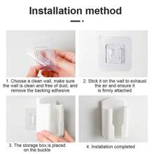 1 Wireless Remote Control Brackets, Orderly Organizer, Air Conditioning Storage Box, Non Drilling Wall Bracket