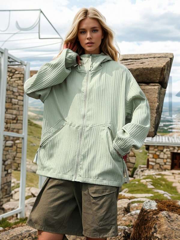 New Lightweight Breathable Sun-Proof Jacket For Women, Suitable For Outdoor Cycling, Hiking, Commuting In Summer