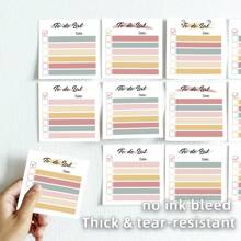 Soft Hue Check 1PC/4pcs 3x3 Inch Sticky Notes Set, Vintage Memo Pads With High-Adhesive, Post Reusable Tearable It Notes For Journal Planners Office School Home, Bulk Retro Stationery Gift