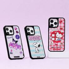 Miniso Sanrio Hello Kitty iPhone 15 Pro Max 专属手机壳，可爱卡通蝴蝶结设计，防刮全方位保护，完美生日礼物，耐用 PC 材质（1 个） - 彩色 - 查看 4