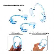 3PCS Dụng cụ mở miệng hình chữ C cho răng hàm trên cỡ S, M, L - Màu xanh lam - Xem 4