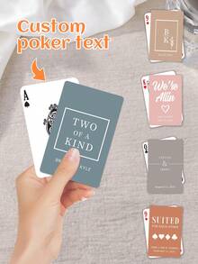 Photo Gallery Custom Playing Cards, Upload Your Own Design Personalized Deck Of Cards Custom Personalized Playing Cards With Photo, Wedding Guest Book Alternative, Signing Book, Guest Cards Deck, Wedding Favors - Multicolor - View 1