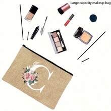 化妆包 化妆包 钱包 姓名首字母 A-Y 字母图案 洗漱用品收纳袋 洗漱包 拉链手机钱包 铅笔袋 手拿包 教师礼物 女士旅行必需品 女孩礼物 化妆工具 化妆刷收纳 假期 暑假 返校 学校用品包 女士旅行包 化妆包 - 卡其色 - 查看 7