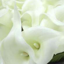 3/5/10 件仿真马蹄莲花束 - 适用于婚礼、派对和家居装饰 - 逼真触感、免维护、季节性装饰 - 白色 - 查看 3