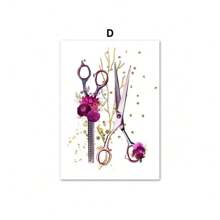 1 pieza Pintura de arte en lienzo para decorar la pared, póster y estampas nórdicas para el salón de belleza, opcional con marco, para peluquería, estilistas y esteticistas