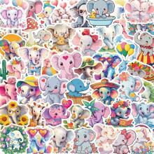 Adesivi carini di elefanti per decorare articoli di cartoleria, tazze, bagagli, skateboard, chitarre, materiali fai-da-te per scrapbooking, telefoni, computer portatile