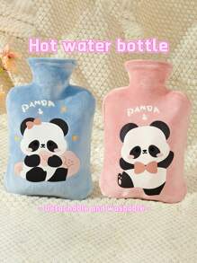 Hot Water Bottle With Plush Removable & Washable Cover, Odorless PVC Inner Bag In Random Color,Women Valentine Gift Birthday Boyfriend Girlfriend