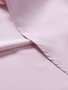 Men's Solid Color Business Casual Short Sleeve Shirt - Dusty Pink - View 5