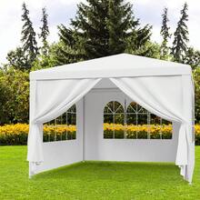 Carpa de 10'x10' Carpa para fiestas, bodas, gazebos, barbacoas y eventos con paredes laterales extraíbles - 1 - Ver 4
