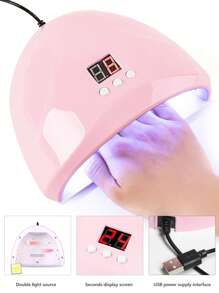 22-Piece Manicure Set: Nail Lamp, Nail Grinder, Nail Art Pens, Dotting Pen, Nail Jewelry, Finger Separators, Cuticle Pushers, Cuticle Nipper, Metallic Nail Lines, Nail Brushes