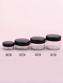 10/20pcs Transparent Plastic Bottles, Mini Cosmetic Jars Containers, Suitable For Nail Art, Jewelry, Powder Storage, Lip Balm - Multicolor - View 6