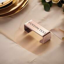 1/3 Pcs Customizable Chopstick Rest, Stainless Steel Chopstick Holder With Personalized Text/Name, Multi-Color 304 Stainless Steel, Creative Multifunctional Flatware Organizer, Hotel/Restaurant Tableware Decor, Home/Party/Birthday/Holiday Gathering Decoration