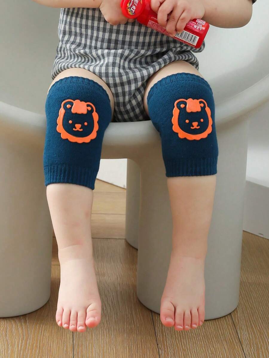 1 对卡通新生儿护膝，防滑透气