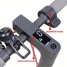 Accessories Compatible With Xiaomi M365/Pro/1S/Pro2 Electric Scooter - Switch Panel Buttons, Dashboard Cover, Protective Films, Accelerator, Carbon Fiber Protective Stickers