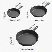 مقلاة من الحديد الزهر، مقلاة لاصقة متينة، مقلاة متعددة الوظائف، مقلاة من الحديد الزهر، صينية خبز، مناسبة للاستخدام في المطبخ والخارج. إنها أداة مطبخ ممتازة لطهي الشرائح، الدجاج والبرغر.