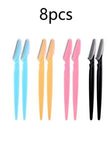 24pcs Multicolor Eyebrow Trimmer, Portable Eyebrow Shaver Razor Shaper Tool For Face Hair Removal, Grooming And Personal Care, Easy To Use Shaving And Depilating. Compact And Lightweight With A Protected Fine Shaver Head For Precise Trimming While Helping To Prevent Scratches And Cuts.
