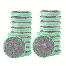 6 piezas/12 piezas Conjunto, esponjas de limpieza, paños de cocina, estropajos cuadrados, trapos de limpieza de estilo minimalista, paños de limpieza para fregadero o cocina, cepillos de fregar antibacterianos lavables, artículos esenciales de cocina, herramientas de limpieza pequeñas