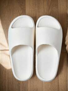 Nuevas sandalias de verano para hombre, diseño con textura simple y de moda, material EVA suave, ligero y transpirable, adecuado para uso interior/exterior, tranquilo en el baño, secado rápido y antideslizante, unisex