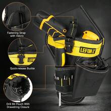Drill Holster,Heavy-Duty Impact Holster For Tool Belt,Drill Holder,Drill Pouch Fits Most Drills - Black - View 11