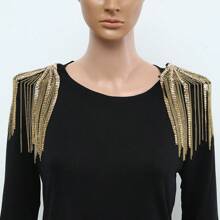 2 piezas de broches/alfileres decorativos de metal con cristal de cristal trenzado a mano en forma de triángulo y cadena, accesorios de moda adecuados para ropa de mujer occidental, uso para fiestas, regalos festivos y uso diario