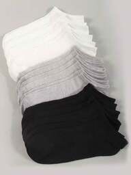 100 piezas/80 piezas/50 piezas/30 piezas/20 piezas/10 piezas/8 piezas/4 piezas de Calcetines cómodos, transpirables, antibacterianos y que absorben la humedad, forrados de punto, un gran regalo para el Día de la Madre, calcetines invisibles aptos para hombres y mujeres, calcetines largos, que absorben el sudor y son resistentes al olor, elásticos y suaves, en colores sólidos a la moda, apropiados para primavera, verano, otoño, invierno, uso casual, diario y actividades de yoga/deportivas