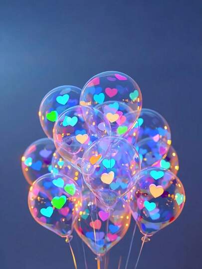 20 piezas Globos con forma de corazón neón brillante, globos neón UV, globos de amor neón, luces moradas brillantes, adecuados para decoración de Halloween, cumpleaños, boda, fiesta de brillo y talla grande ocasiones. Los globos de amor neón brillan bajo luces moradas, globos de látex neón, adecuados para cumpleaños, arco de boda, decoración de fiestas (corazones transparentes brillantes), decoración de fiestas, decoración de Halloween.