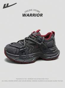 WARRIOR 2 Pares de Zapatillas Deportivas de Mujer de la Serie Warrior 2025, Modelo Casual con Suela Gruesa, Estilo Bajo con Cordones, Suela Suave y Elevada, Parte Superior Transpirable, Livianas, Adecuadas para Actividades al Aire Libre, Entrenamiento, Trabajo, Fiestas y Reuniones, Imprescindible Moda Deportiva