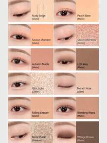 Clio Professional Eyeshadow Palette Air 01 Coral Studio, Air-Whipped Cream Texture, Iridescent Gradient Technology, Second Skin  Particles, Cool Gray Rose Diamond, Warm Amber Frosting, Caramel Chestnut Nebula, Portable Party Essential, Korean Makeup, 7.2g/0.25oz - 01 Coral Studio - 查看 5