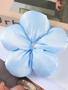 1个纯色山茶花印花大号3D海绵发圈,优雅甜美女孩圆形发髻绳,休闲优雅褶皱荷叶边马尾辫装饰,涤纶纤维发圈马尾辫发绳发圈橡皮筋发圈发圈弹性发绳发饰头饰弹力带 - 彩色 - 查看 14