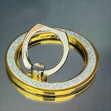 Premium Magnetic Metal Ring Phone Holder, Compatible With Magnetic Phone Ring Holder, Compatible With Iphone Wireless Charging, 2-In-1 Ring Holder, Comes With Magnetic Ring, Multiple Frame Color Options, Suitable For Fitness/Office/Watching Videos - Multicolor - View 20