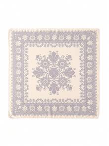 1pc Casual Geometric Paisley Pattern Versatile Scarf/Neckerchief - Khaki - View 3