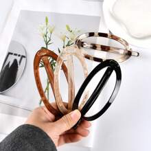 1/4pcs New Simple And Elegant Oval Hair Clip For Women With High-End Back-Of-The-Head Twist Clip Large Plate Hair With Multiple Hair Accessories