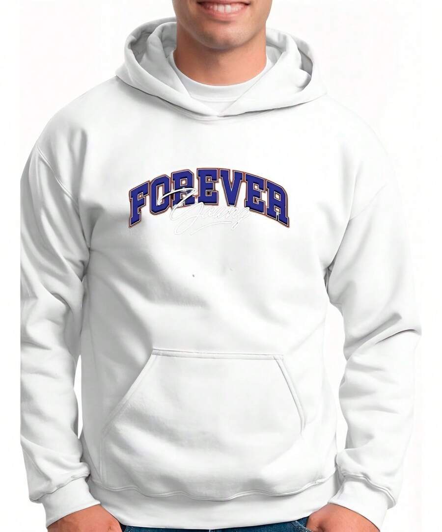 Forever Comfortable Sweatshirt For Winter Cold Weather Blouse - White - View 1