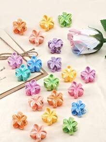 10 piezas de clips de pelo con decoración de flores de narciso de colores mixtos, adorables accesorios de estilo Y2K para clips de pelo, trenzas y decoración/accesorios para fiestas y festivales de música de verano