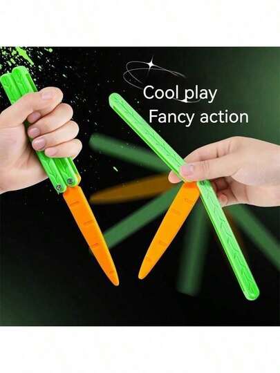 Snygg Balisong - Stresslindrande leksak - Fidget-leksak - Scenrekvisita - Perfekt leksak - Mycket realistisk - Ornament - Julklapp - Födelsedagspresent - Utsökt presentleksak