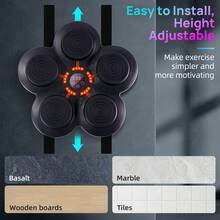 2024 Upgrade Music Boxing Machine, Smart Wireless Pro Boxing Trainer With Boxing Gloves, Wall Mounted Punching Machine With Adjustable Speeds, Modes, Music Boxing Target For Home Gym Fitness Workout - Black - View 7