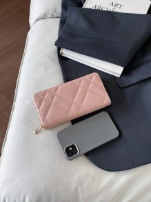 3pcs/Set Women Compact Wallet And Card Holder Set Large Capacity Zipper Wallet Casual PU Leather Crocodile Embossed Quilted Wallet Gift For Mother's Day Wallet Mini Wallet Purse Wallet Men Wallet Leather Small Wallet Cute Wallet