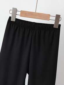 3pcs Girl Summer Lightweight Outdoor Sports Set: Short Sleeve T-Shirt + Sports Shorts + Sports Leggings, Suitable For Girls Aged 8-13 - Multicolor - View 9