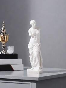 1 Stück Harz nordische Kunst Statue der Venus mit gebrochenem Arm, geeignet für Studierzimmer, Wohnzimmer, Schlafzimmer, Bürotisch, Bücherregal, TV-Schrank, Weinschrank, handwerkliche Heimdekoration