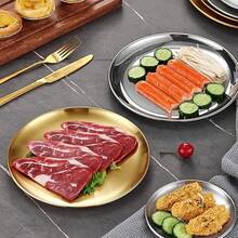 Stainless Steel Plates Set Of 2 Metal Dishes Dinner Tray 5.5 Inch For Snack,Nut, Candy,Camping Plate, Shatterproof Dishwasher Safe - 5.5 Inch - View 8