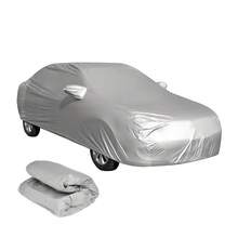 Universal Car Cover Waterproof Breathable UV Protection All-Weather Outdoor Auto Cover Scratch-Resistant Durable Car Cover For Sedan Hatchback And Medium Cars - Silver - View 11