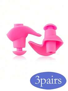 3/1 Paio di tappi per orecchie a spirale in silicone, aderenti, antiscivolo - Accessori per il nuoto per adulti, elementi essenziali per la spiaggia, accessori per la spiaggia, galleggianti per piscina