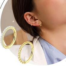 Set de 3 aros para la nariz de acero inoxidable hipoalergénico con bisagras y circonita cúbica, anillo segmentado de 16G para septum, nostril, labio, anillos de cartílago 18K chapados en oro de 8 mm y 10 mm para oreja, aretes de pabellón, concha, hebilla para el ombligo y piercing de pezón, joyería corporal unisex