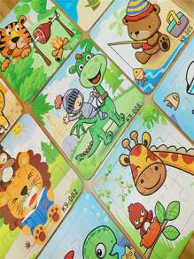 1 Set mit 9 Stücke dickem Schaum Wal, Katze, Schildkröte, Astronaut geformte Puzzles, Bildungsgeschenke für Kinder, Weihnachtsgeschenk